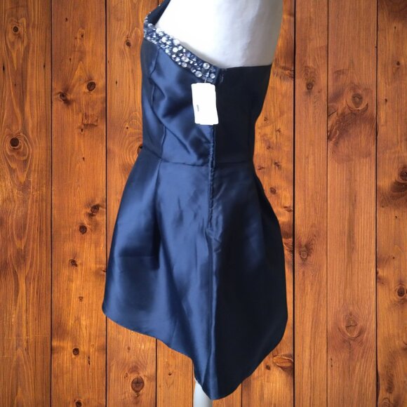 MIDNIGHT DOLL JUNIORS SIZE 7 BLUE HOMECOMING/PROM FORMAL DRESS NEW - Picture 4 of 6